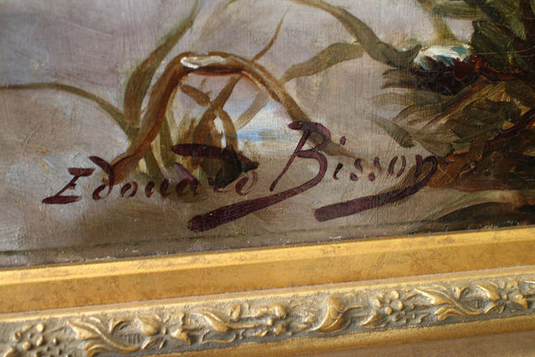 Dramatisches Gemälde von Edouard BIsson (1856-1939) im Zustand „Hervorragend“ in Minneapolis, MN