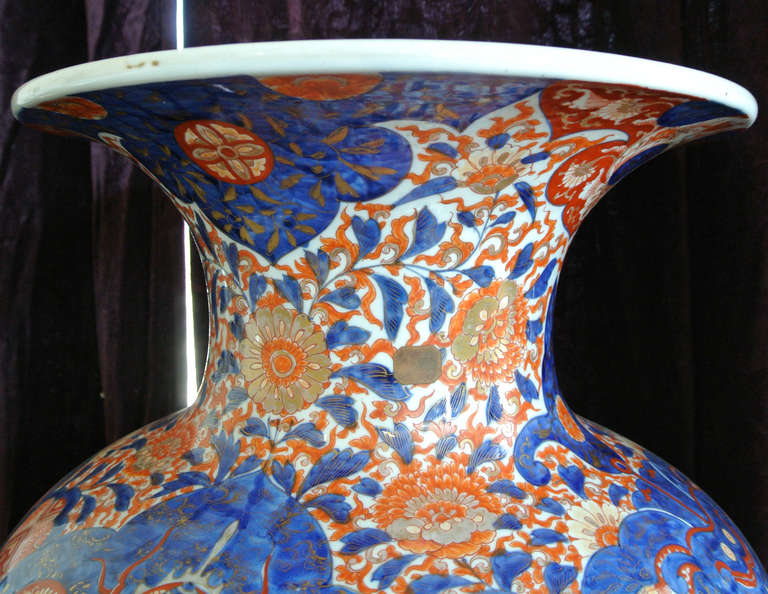 19th Century Meiji Japanese Imari Palace Vase 3