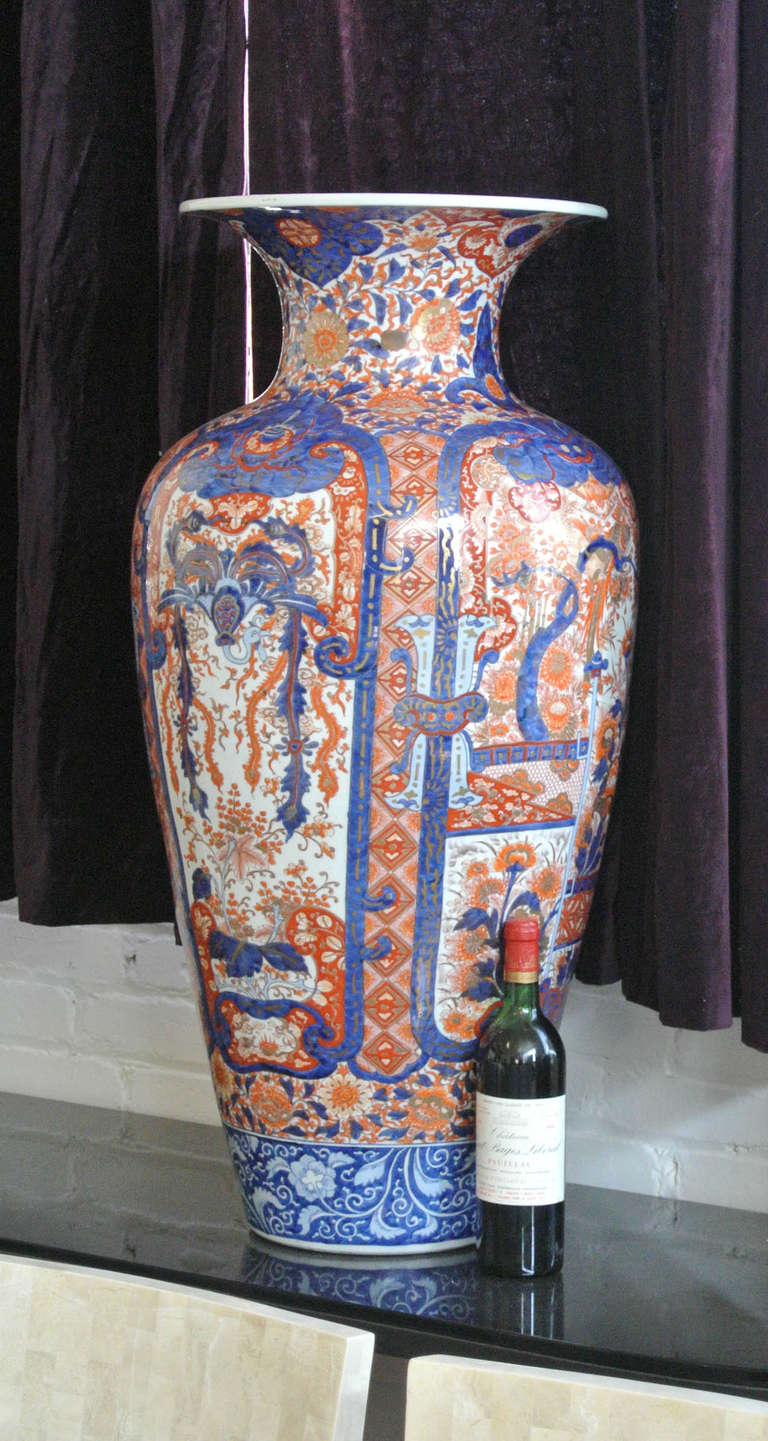 19th Century Meiji Japanese Imari Palace Vase 5