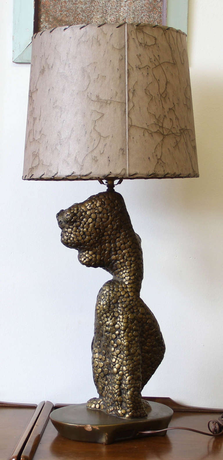 Art Deco Style Kitsch CA Pottery Dancer Lamp by Reglor 1