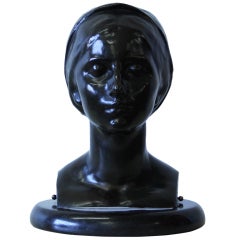 Bronze Bust of a Young Woman Jeanne D'Arc