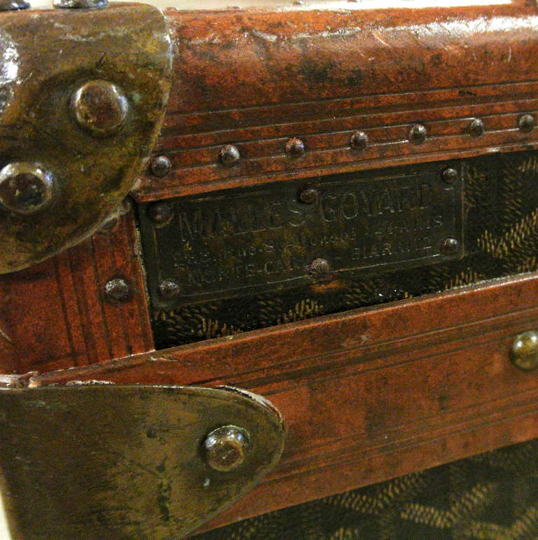 Early 20th Century Maison Goyard Coffee Table Size Steamer Trunk 3