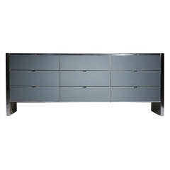Used Ello Chrome Dresser Sideboard Cabinet - milo baughman / paul evans style