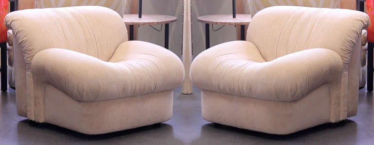 Pair of 1970's Pierre Cardin Style Lounge Chairs