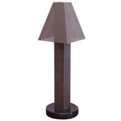 Rare Modernist Wendy Stevens Mesh Metal Table Lamp