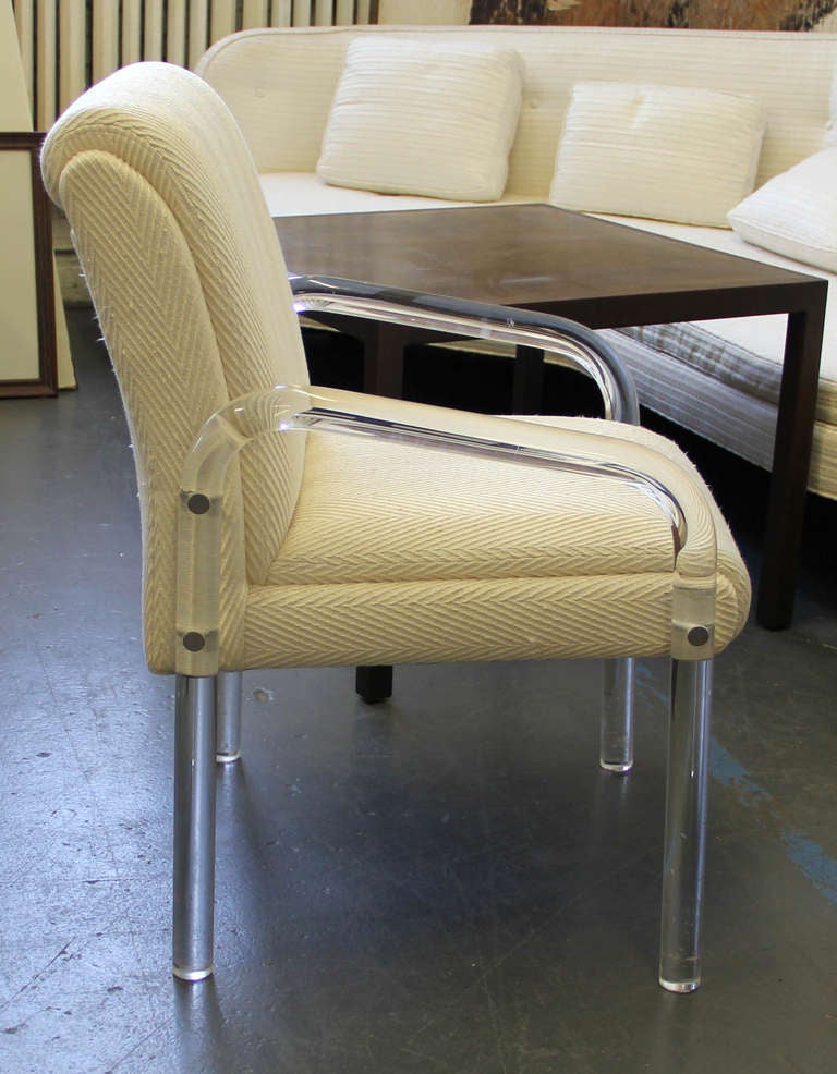 Modern Leon Frost for Lion in Frost Lucite Desk or Dining Chair