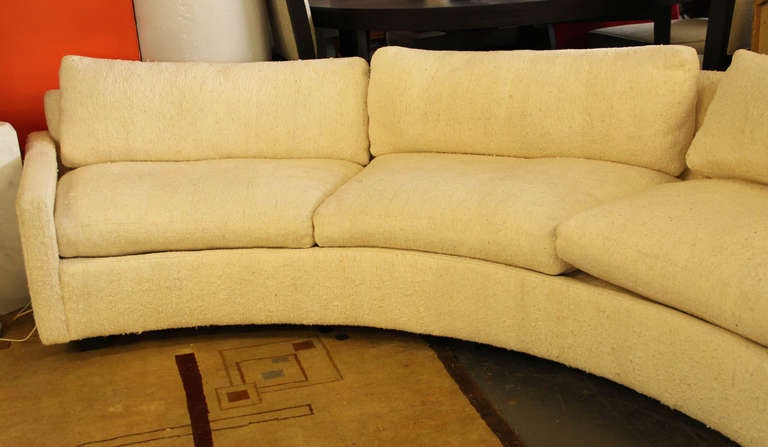 Late 20th Century Milo Baughman for Thayer Coggin Circular Sectional Sofa