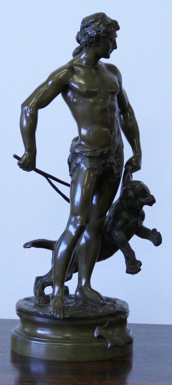 French Bronze Statue of a Gladiator 