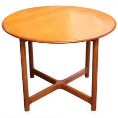Danish Modern Teak Round Side Table