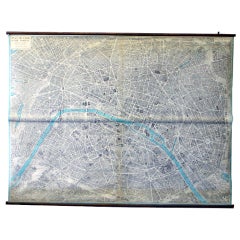 Monumental Map of Paris  Plan de Paris a Vol D'Oiseau