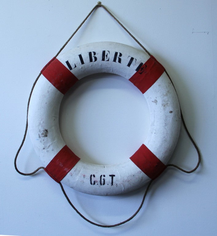 Vintage Life Bouy from the S. S. Liberté Luxury Cruise Ship 2