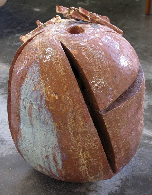 Unknown Large unusual Brutalist Pottery Sculpture