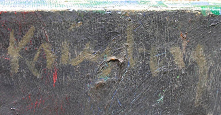 Abstract Expressionist Painting by Irving Kriesberg "Maternal Images"