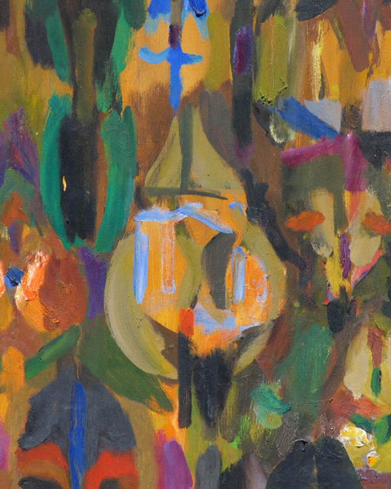 Abstract Expressionist Painting by Irving Kriesberg 