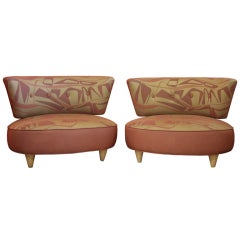 Pair of Heywood Wakefield Slipper Lounge Chairs