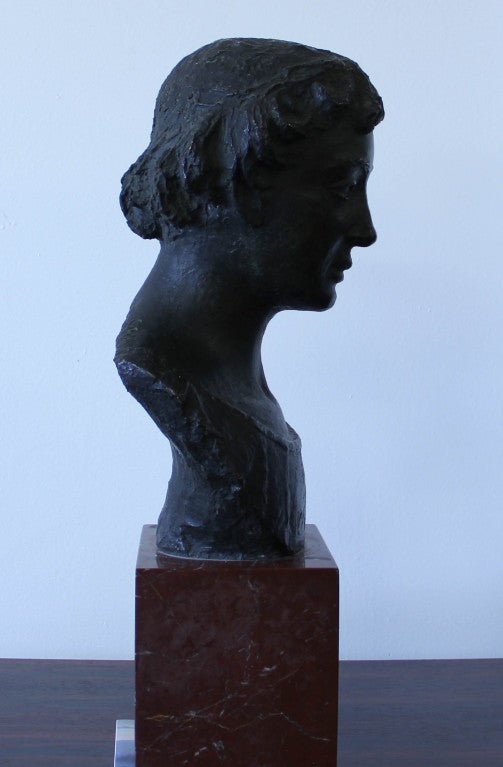 Bronze Bust of a Young Man 