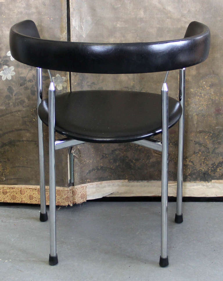 Mid-20th Century Scandinavian Mondern Rondo Art Deco Style Desk Chair By Jan Lunde Knutsen