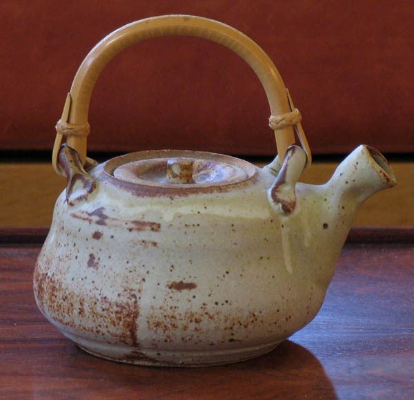 American Mingei Style Studio Pottery Teapot and Cups By Warren Mackenzie For Sale