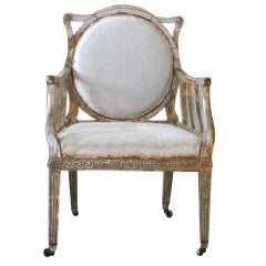 Circa 1810 Italian Silver Arm Chair Estate of Mrs. Harry Winston