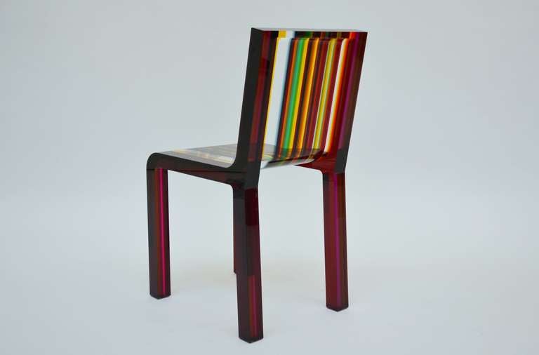Rainbow Chair, Patrick Nourget, Cappellini In Excellent Condition In Milan, IT