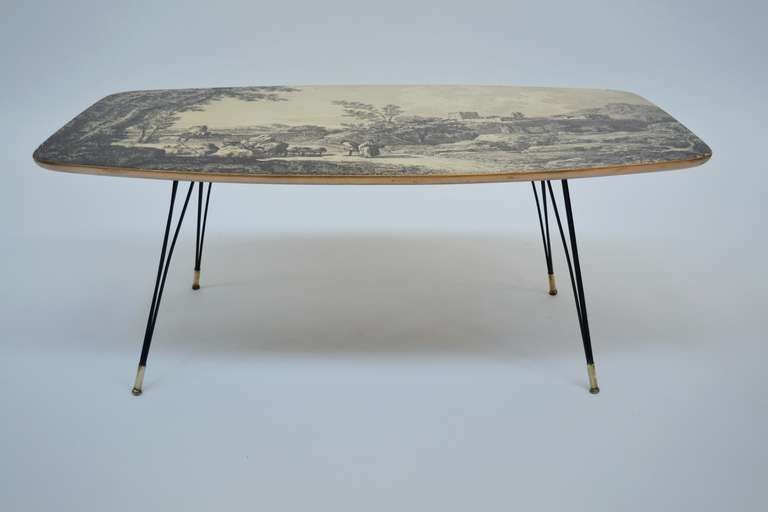 Coffee Table 50's-italian Work In Excellent Condition In Milan, IT