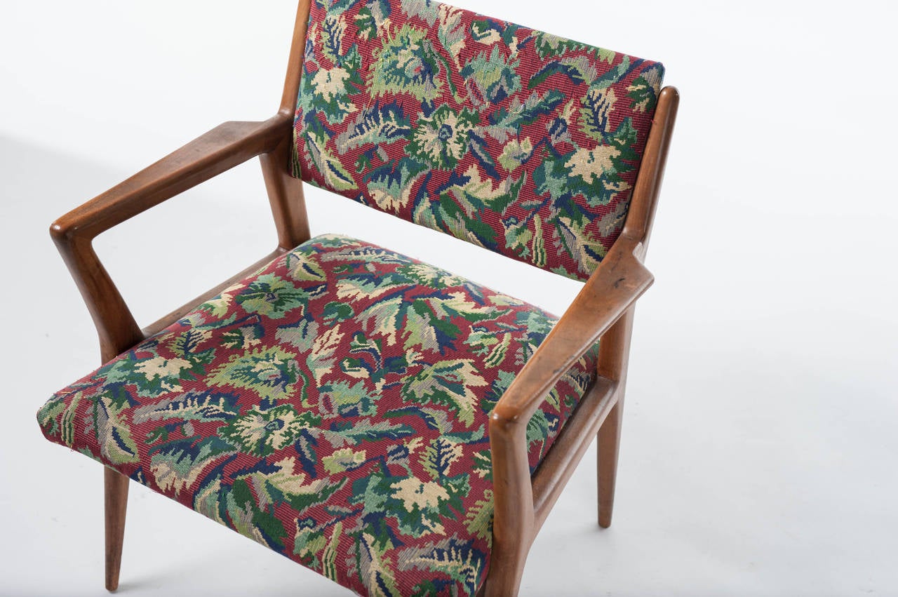 Pair of Armchairs in Gio Ponti Style In Excellent Condition In Milan, IT