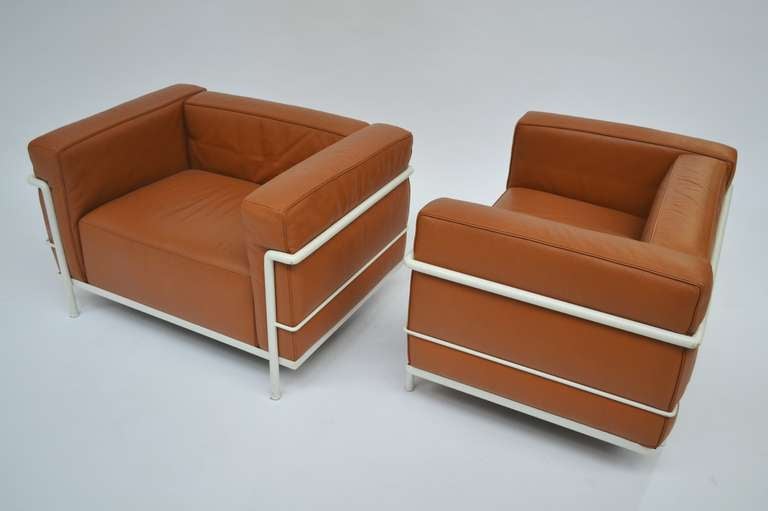 Armchairs LC2- Le Corbusier- Cassina