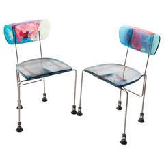 Pair of Chairs Broadway by Gaetano Pesce for Bernini