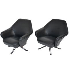 Pair of armchairs P32- Tecno- designer Osvaldo Borsani