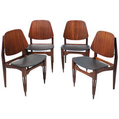 Set of Four Chairs, 1950s