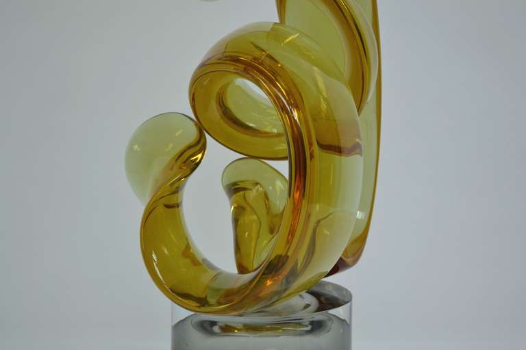 Glass Sculpture Signed Livio Seguso
