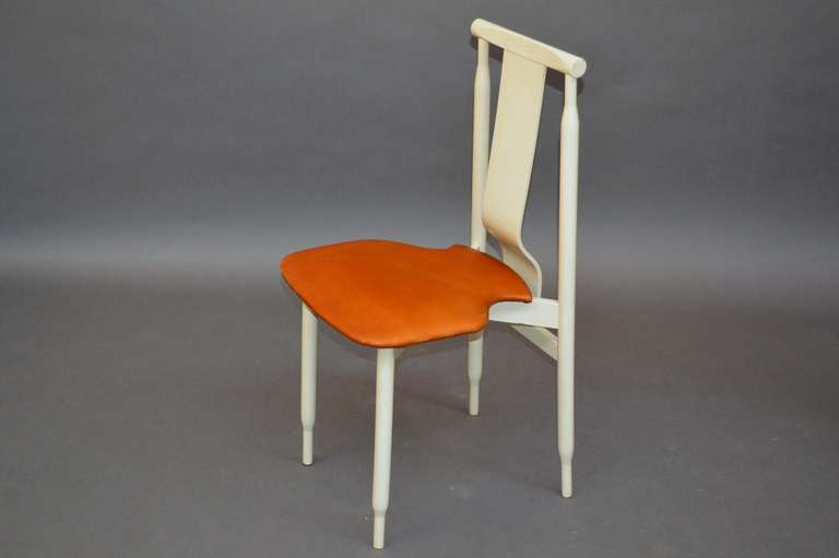 Italian Set of Six Lierna Chairs by Achille Castiglioni - Gavina