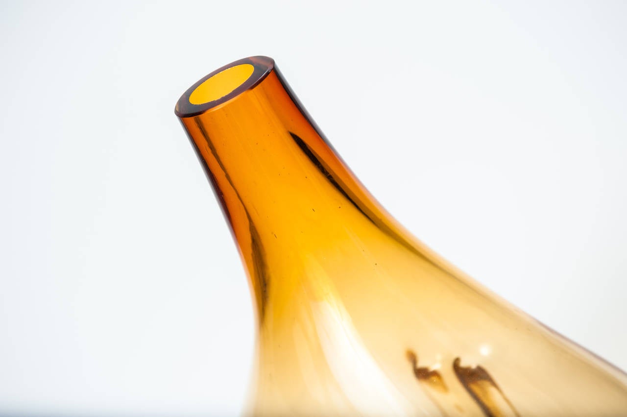 Italian Glass Vase by Toni Zuccheri
