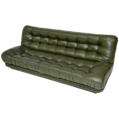 Sofa in leather- 70's