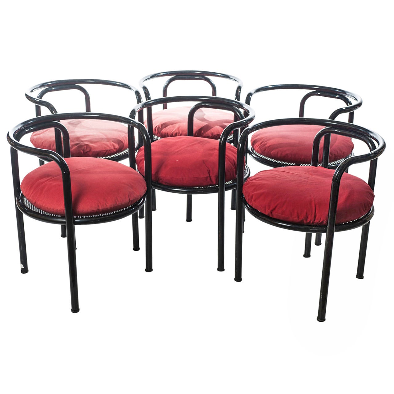Set of Six Chairs Locus Solus by Gae Aulenti for Poltronova