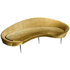 Rounded Sofa 1950s Style