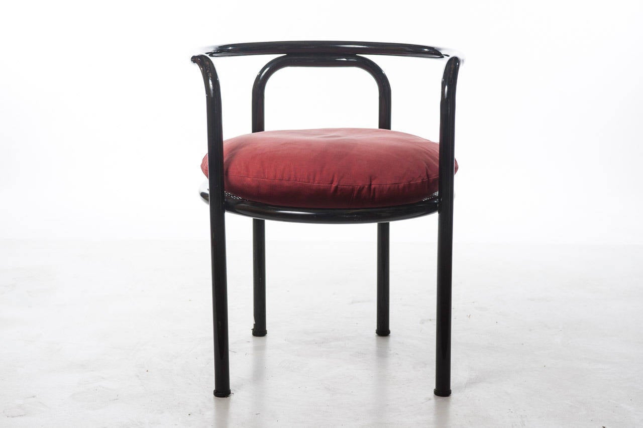 Italian Set of Six Chairs Locus Solus by Gae Aulenti for Poltronova