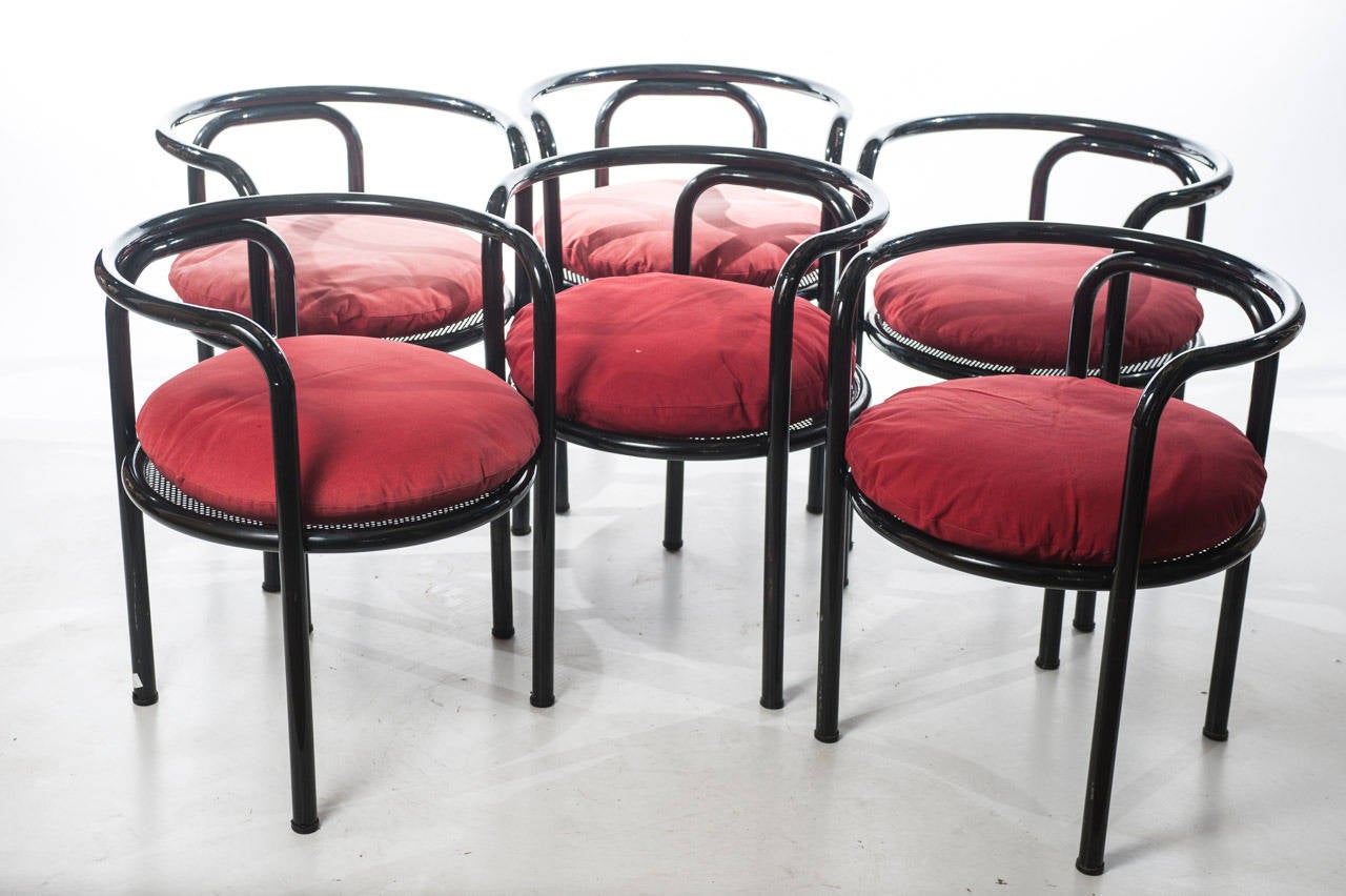 Set of Six Chairs Locus Solus by Gae Aulenti for Poltronova 4