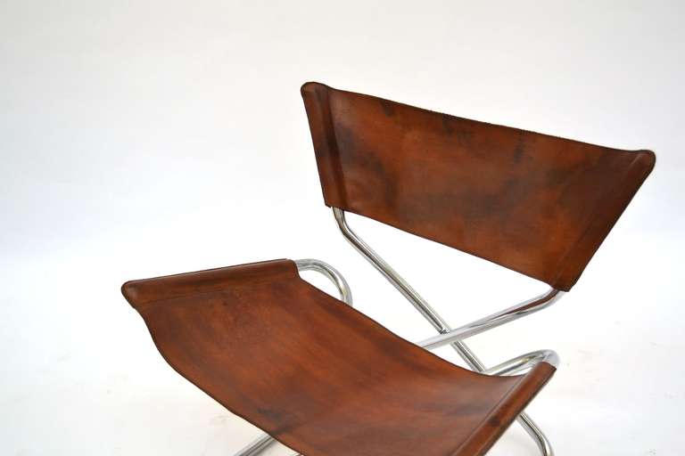 Mid-Century Modern Par of Zeta Chairs, Erik Magnussen, Bieffeplast-2 PIECES AVAILABLE