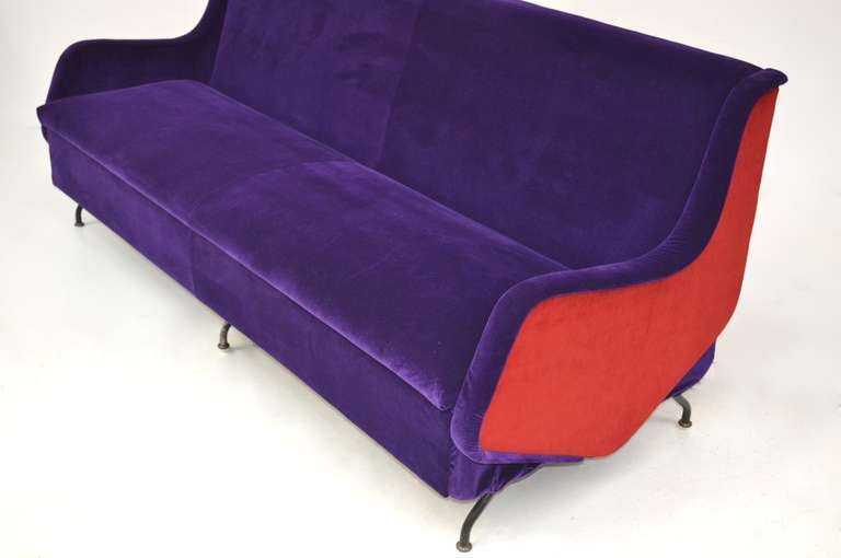 Sofa bed, excellent condition 60s- cover in fabric