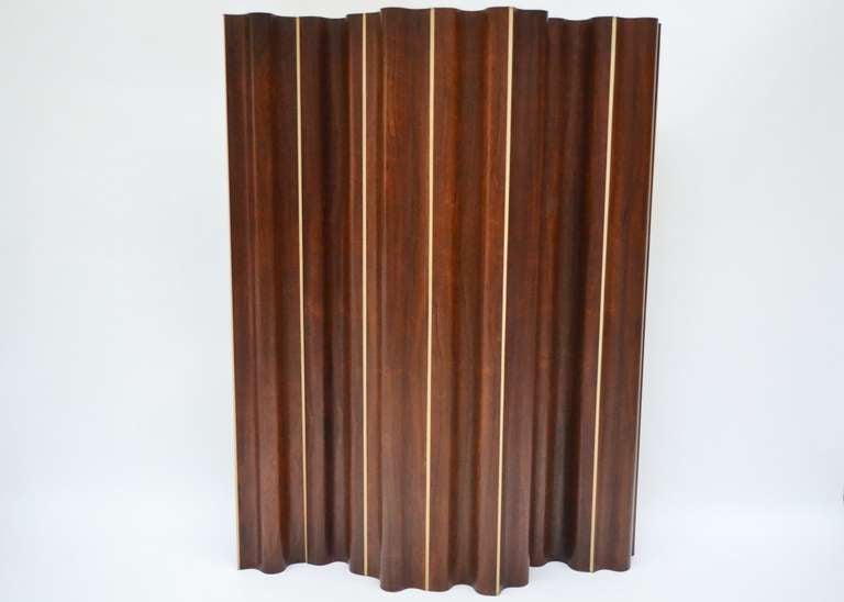 Screen by C. Eames - Herman Miller, designed 1946, rosewood extendable in very good condition