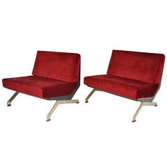 Pair of Armchairs Alexandra by Giulio Moscatelli for Forma Nova