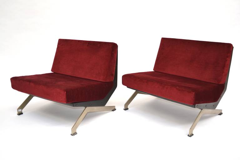 Pair of Armchairs Alexandra by Giulio Moscatelli for Forma Nova, Italy.
Made on 1969
