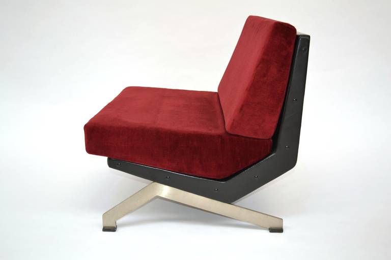 Mid-20th Century Pair of Armchairs Alexandra by Giulio Moscatelli for Forma Nova