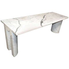 Console Table In Marble Skipper