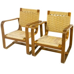 Pair of 40
s armchairs - Giuseppe Pagano