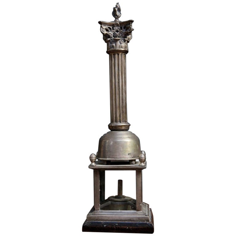Column Table Lamp For Sale