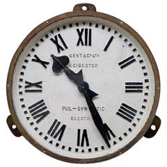 Antique Cast Iron Gents Clock