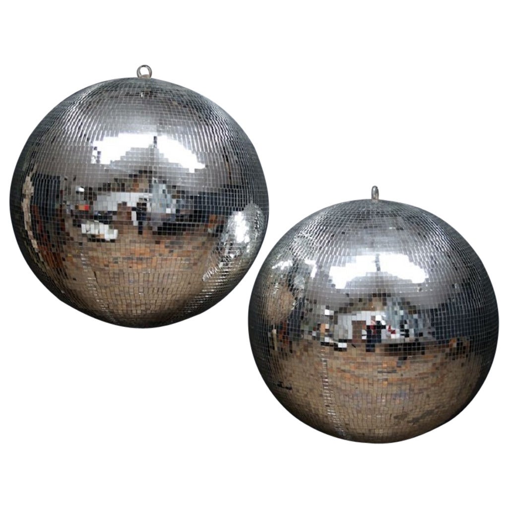 Large Mirror Balls at 1stDibs