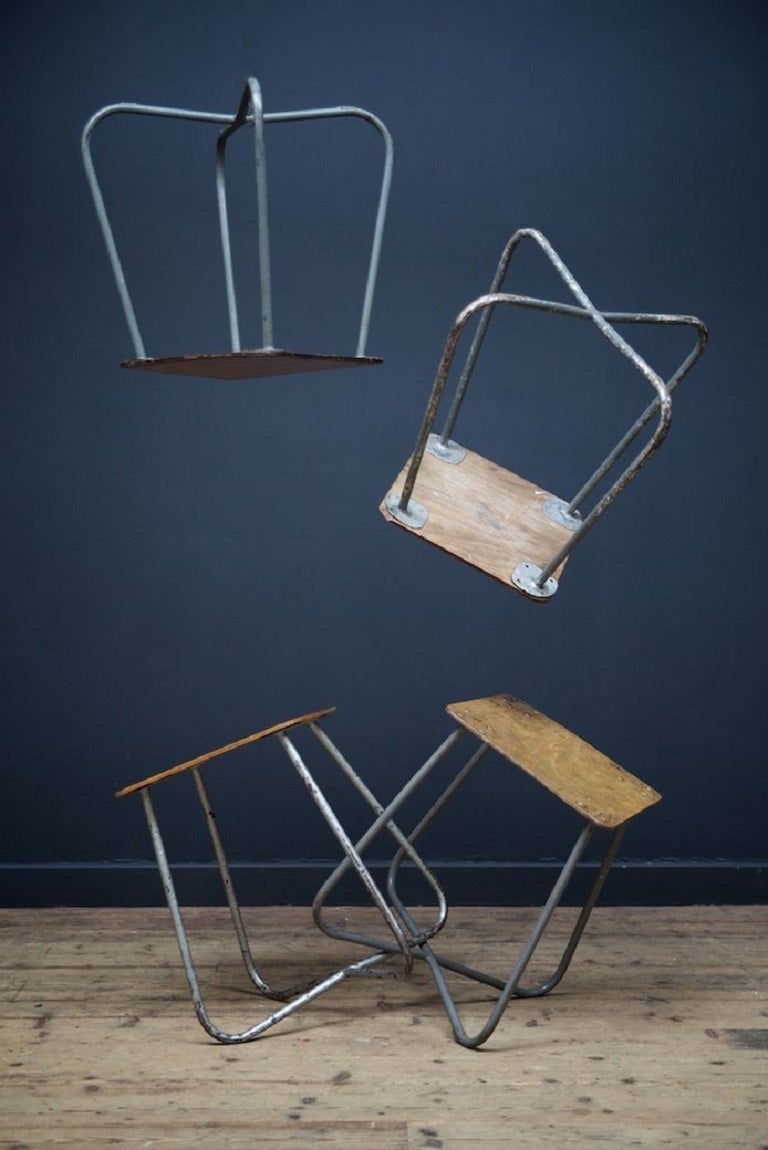 Mid Century Low Stools In Good Condition In Llandudno, Conwy